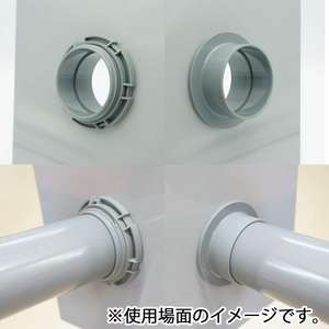 Prise double filetée Kansaikako VU, type droit (50A) – Prise droite en PVC à traverser le mur - Product Image 5