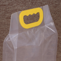 Sac sous vide portable de qualité alimentaire, épais et transparent, à fond plat, avec poignée en plastique, pour riz, disponible en 1 kg, 2,5 kg, 5 kg et 10 kg