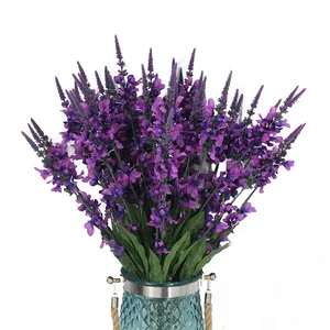 Lusiaflower new design artificial lavender flowers for home office wedding decoration lavender bouquet flower