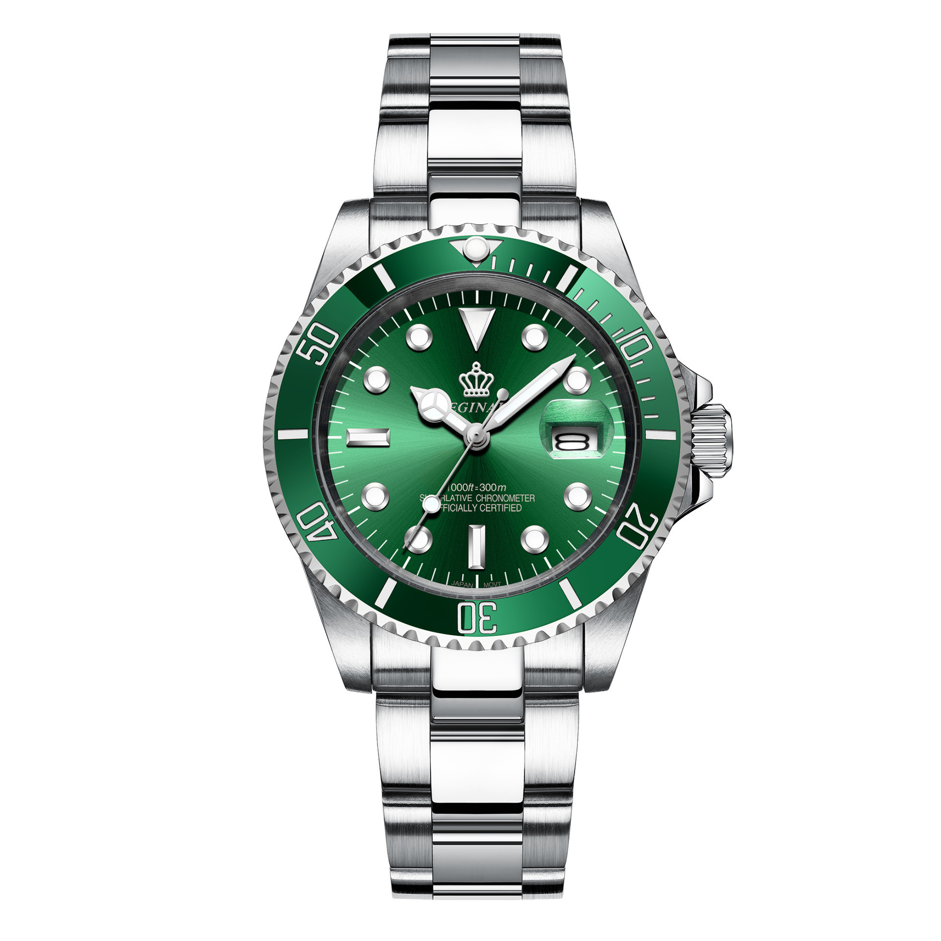 Silver-green face-both men and women