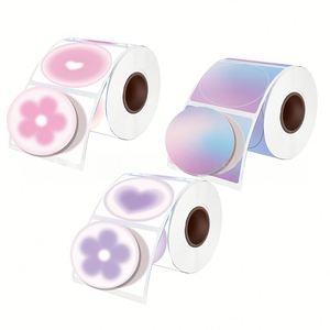 Rouleau de papier autocollant couleur sans fil Bluetooth portable 50 mm pour imprimante d'étiquettes Phomemo M110/M108/M220 (23 usines) - Product Image 1