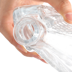 Barato 700ml 750ml 1000ml Tapa Guala Forma de barco vacío Botella de vidrio de alcohol de vodka transparente - Product Image 6