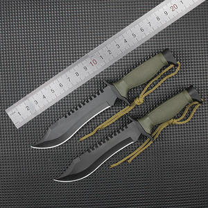 Cuchillo Bowie OEM de Acero Inoxidable con Mango de Plástico, Punta Recta, para Acampar al Aire Libre, Grosor de 3.9mm, para Corte - Product Image 6