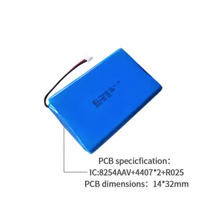Batería de polímero de litio recargable al por mayor UFX 706090-3S 5000mAh 11,1 V de fabricantes chinos de celdas de batería