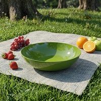 MUW Bestwares Vente en gros d'usine Bol en mélamine vert avocat Bol rond pour soupe à salade Commande en gros Fabricant