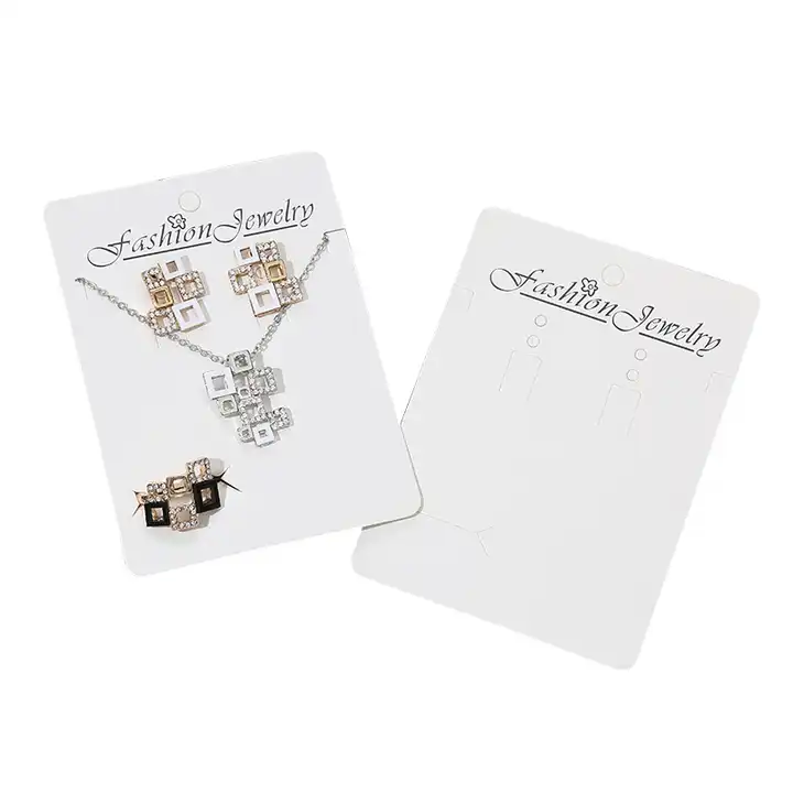 Display Cards Necklace Earrings  Earring Display Card Design