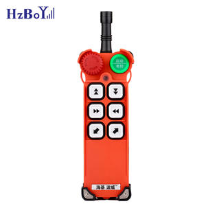 Télécommande industrielle sans fil E1-2D4S à 6 boutons, antichoc et résistante à la température, pour grue de levage avec arrêt d'urgence et sonnette - Product Image 1