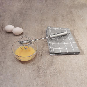 Batteur en acier inoxydable Semi-automatique, grattoir à mélangeur, Clip à aliments à double usage, outil de cuisson manuel, batteur d'œufs, <span class=keywords><strong>fouet</strong></span> pour <span class=keywords><strong>cuisine</strong></span>, pâtisserie - Product Image 4