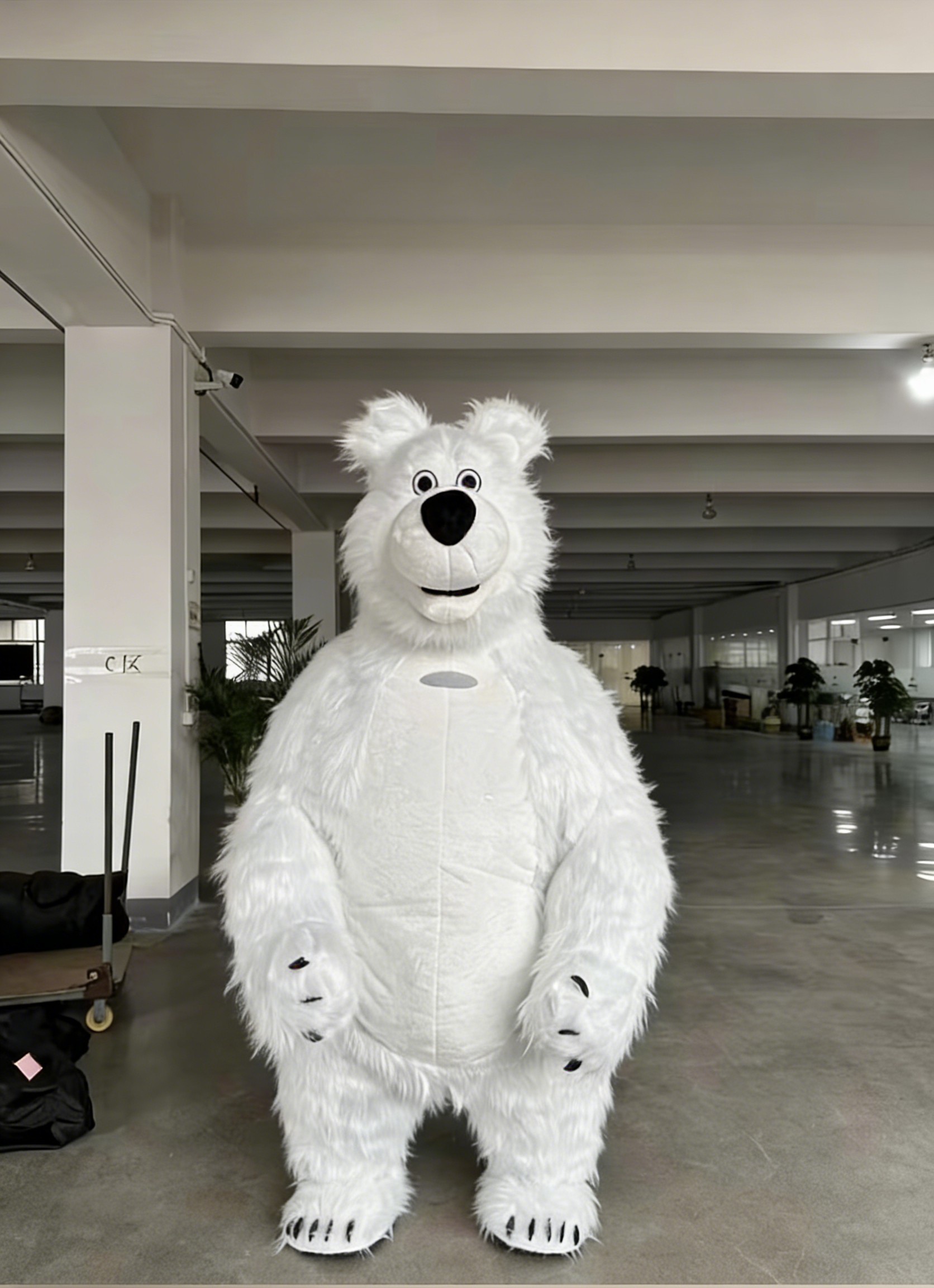 Orso Masha bianco vecchio stile