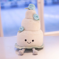 Jouets en peluche Beyman Série Gâteaux de Mariage et d'Anniversaire - Poupées Gâteau de Mariage aux Motifs Floraux Amusants 31cm-50cm Cadeaux de Mariage Unisexe