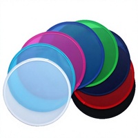 Éventail publicitaire personnalisé en nylon, éventail pliable rond, éventail frisbee, cadeau promotionnel pour les événements