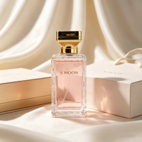 Flacon de parfum vide en verre 30ml 50ml 100ml, base rectangulaire lourde, col serti, flacon pulvérisateur de luxe personnalisé