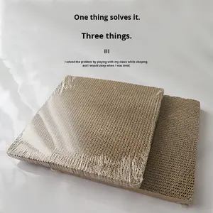 Giocattolo per Gatti Tiragraffi Quadrato in Cartone Ondulato Rinforzato per Uso Interno ed Esterno - Product Image 3