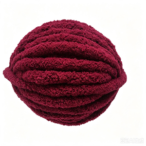 Factory Wholesale <b>100</b>%<b>polyester</b> Blanket Chenille Chunky <b>Yarn</b> Super Soft Fluffy 2cm Thick weigh 250g/rool - Product Image 5