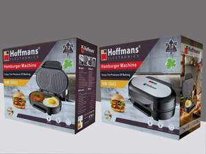 Hoffmans 220V 家用电动汉堡机 1000W 不粘涂层肉类烧烤煎炸机，适合非洲厨房使用 - Product Image 5