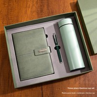 Set de Regalo de Cuaderno de Piel Sintética para Negocios, Personalizado, Grueso, de Alta Calidad, Regalo para Reuniones, Agenda de Oficina, Bloc de Notas, Papel Dowling