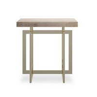 Table basse moderne de luxe en pierre et acrylique, réglable en hauteur, avec structure métallique pour la maison, le salon, la chambre ou le bureau