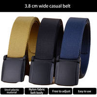 Ceinture tactique en nylon de haute qualité avec boucle à verrouillage automatique en alliage pour hommes, usage extérieur, style sportif, longueur 125 cm