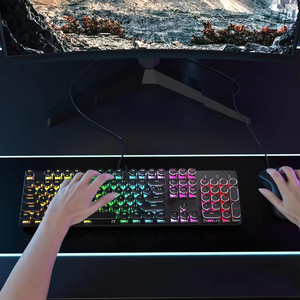 Teclado Mecánico Retro Punk de 87 Teclas, Nuevo, con Cable USB para Juegos de PC, Gran Venta - Product Image 6
