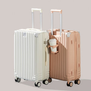 Nouvelle <span class=keywords><strong>Valise</strong></span> Multifonctionnelle et Économique Modèle 2025, Taille Cabine 20 Pouces, Personnalisable avec <span class=keywords><strong>Porte</strong></span>-Gobelet - Product Image 2