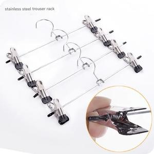 <strong>Multi</strong> Stackable Space Saving <strong>Hangers</strong> Metal Adjustable Clip for Skirts Pants <strong>Hanger</strong> with Clips Skirt <strong>Hangers</strong> - Product Image 1