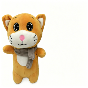 Jouet en peluche chat gris mignon, chaton en peluche doux pour enfants, cadeau - Product Image 2