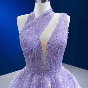 Jancember 222184 Chic Backless Purple A-line Vestidos de fiesta de noche Vestidos - Product Image 2