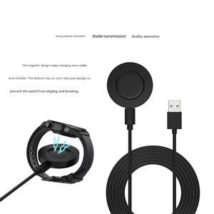 <span class=keywords><strong>Chargeur</strong></span> sans fil direct d'usine <span class=keywords><strong>pour</strong></span> montre <span class=keywords><strong>Xiaomi</strong></span> S1 Base de charge à <span class=keywords><strong>induction</strong></span> magnétique de type fendu en PVC QC3.0 5W 5V/1A type-c OTP US - Product Image 5