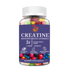 Private Labels <b>Creatine</b> Monohydrate Gummies Mass Gainer for Muscle Growth Pre Workout Energy Organic Sports Supplements - Product Image 1