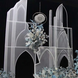 Arrière-plan de scène nouveau design 2021, <span class=keywords><strong>fond</strong></span> de château pour mariage et jardin, décoration de fête - Product Image 2