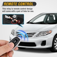 Interrupteur de déconnexion de batterie à distance 12V 200A, coupe-circuit antivol pour voiture, relais de commande à distance sans fil avec 2 contrôleurs