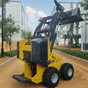 सबसे सस्ता मिनी व्हील-प्रकार स्किड-स्टीड फ्रंट-एंड लोडर. कृषि और निर्माण के लिए उच्च गुणवत्ता वाले क्रॉलर लोडर - Product Image 3
