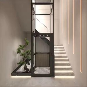 Ascenseur hydraulique AC sans engrenages YIHE, design contemporain, vitesse 1,0 m/s, appartements, petits espaces résidentiels, ascenseur compact pour maison - Product Image 3