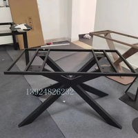 Haute qualité noir or acier meubles jambes Table à manger bureau bureau café banc pieds carré métal Table jambes