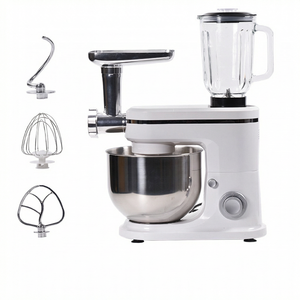 <span class=keywords><strong>Mixeur</strong></span> sur socle 3-en-1 en gros, batteur électrique 6 vitesses avec bol en acier inoxydable de 6 L pour usage domestique et commercial, hachoir à viande et blender - Product Image 5