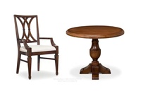 Table d'Angle Matte Vintage en Bois de Pin Brun Foncé Vente en Gros de Meubles de Salon Atelier