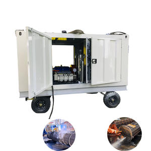 Machine de nettoyage par hydrojet à haute pression industrielle, équipement de nettoyage par jet d'eau à haute pression, 15000 Psi, pour l'échangeur de chaleur de l'usine d'amidon - Product Image 1