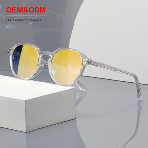 แว่นกันแดดทรงรีโพลาไรซ์ UV400 แฟชั่นกรอบหนา ดีไซน์เนอร์สำหรับผู้หญิง วัสดุ TR90 แว่นกันแดดสไตล์เรโทรสำหรับผู้ชาย แว่นกันแดดวินเทจ - Product Image 1