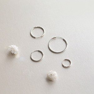 925 <strong>Sterling</strong> <strong>Silver</strong> <strong>Small</strong> <strong>Hoop</strong> <strong>Earrings</strong> for Women Ear Bone Round Circle <strong>Earrings</strong> <strong>Hoops</strong> Ear Rings Earing Jewelry - Product Image 1