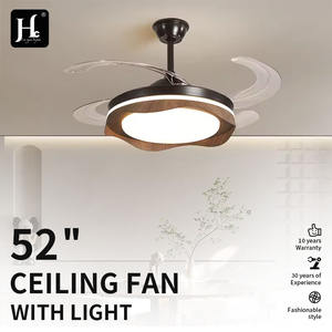 Ventilador de Techo Inteligente de 42 Pulgadas con Aspas Ocultas, Ventiladores de Techo Retráctiles Inteligentes e Invisibles con Luces y Control Remoto - Product Image 3