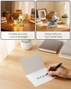 Customizable Star Glass <b>Bottle</b> With <b>Cork</b> Lid And Heart Tag For Gift Craft - Product Image 2