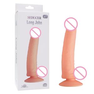 Quyến rũ dài John thực tế dài Silicone dildo kết cấu trục linh hoạt Thiết kế mạnh mẽ hút cup Cơ sở không thấm nước 10 rung - Product Image 1