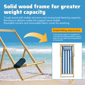 <span class=keywords><strong>Chaise</strong></span> Longue <span class=keywords><strong>de</strong></span> <span class=keywords><strong>Plage</strong></span> Inclinable Pliante <span class=keywords><strong>en</strong></span> <span class=keywords><strong>Toile</strong></span> <span class=keywords><strong>et</strong></span> <span class=keywords><strong>Bois</strong></span> Durable, Siège <span class=keywords><strong>de</strong></span> Patio Extérieur Portable <span class=keywords><strong>et</strong></span> Confortable - Product Image 5
