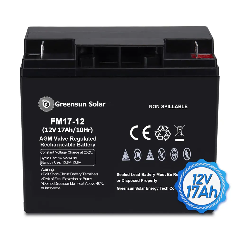 Prezzo di fabbrica di buona qualità uso residenziale 12V 7ah 12ah 17ah 24ah 27ah batteria al Gel al piombo per sistema solare Off Grid