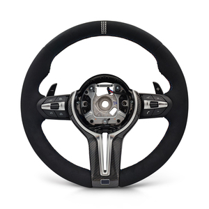 <span class=keywords><strong>Volant</strong></span> de direction en Alcantara complet avec garniture en carbone de style CS pour <span class=keywords><strong>BMW</strong></span> F10 <span class=keywords><strong>F20</strong></span> F22 F30 F31 M2 F87 M3 F80 M4 F82 F85 F90 X5 F15 E70 E90 - Product Image 4