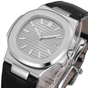 Reloj Automático de Primera Calidad para Hombre, Correa de Cuero de Cocodrilo Negro, Marcadores Luminosos, Función de Fecha, Estilo Deportivo de Lujo - Product Image 2