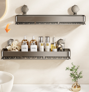 Set di organizer da <span class=keywords><strong>bagno</strong></span> a <span class=keywords><strong>ventosa</strong></span>: <span class=keywords><strong>porta</strong></span> <span class=keywords><strong>asciugamani</strong></span>, scolapiatti, <span class=keywords><strong>porta</strong></span> scopino, <span class=keywords><strong>porta</strong></span> rotolo carta igienica, portaoggetti doccia e <span class=keywords><strong>porta</strong></span> shampoo - Product Image 2