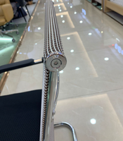 Chaise de visite en maille, ergonomique et confortable, en métal, pour réunion de bureau, vente en gros, haute qualité