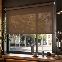 Stores à enroulement en tissu personnalisables, à commande manuelle par chaîne, filtrant la lumière du jour, prêts à être expédiés pour hôtels, vente en gros usine