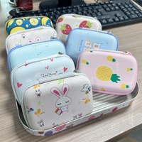 Sac de rangement EVA de luxe portable pour câbles de données, téléphones portables, écouteurs et clés USB - Design extérieur élégant